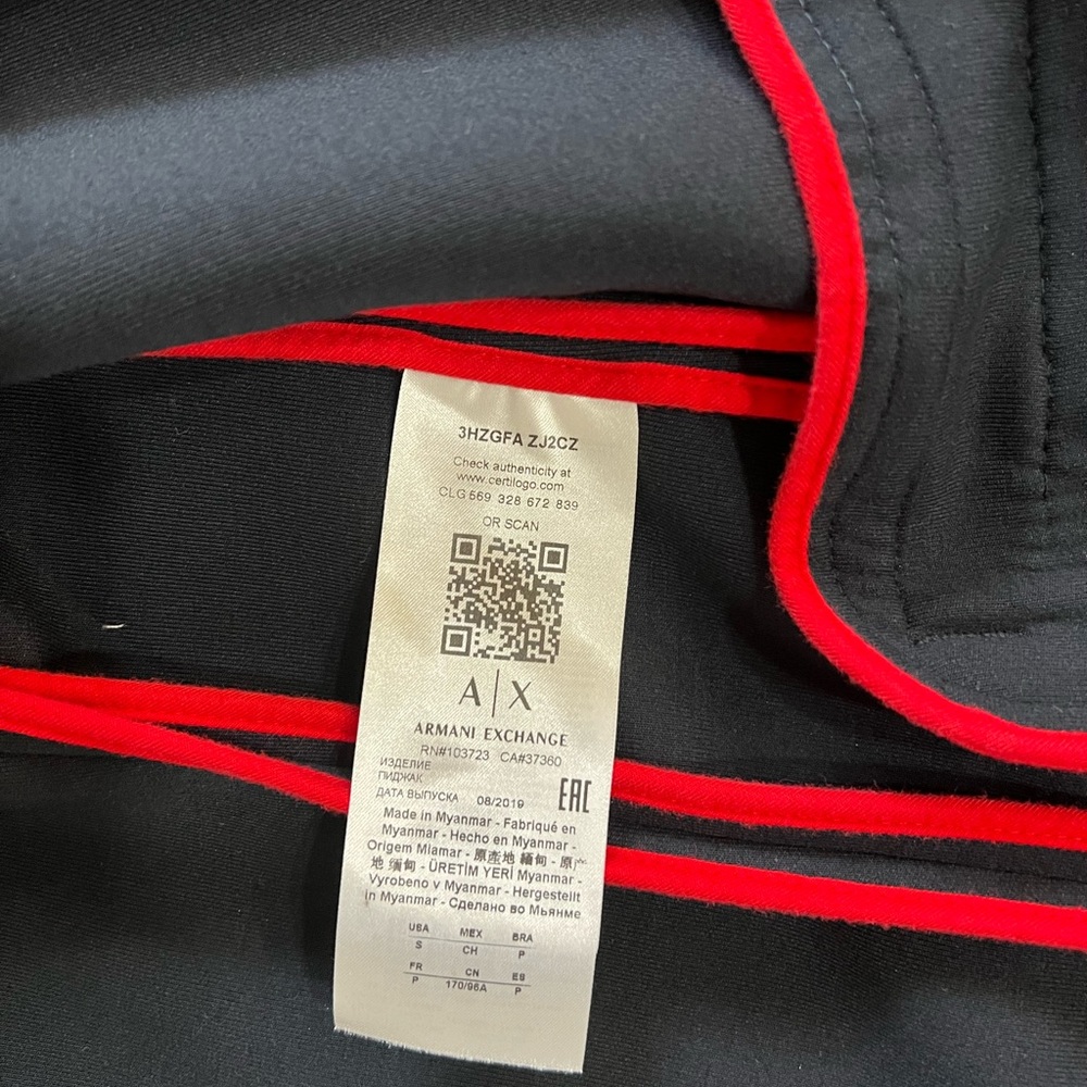 Armani Exchange Men’s Sports Blazer - Picture 9 of 12